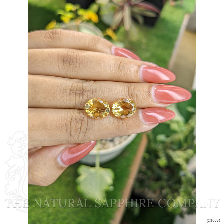 7.09 Ct.Tw. Citrine Pair from Brazil