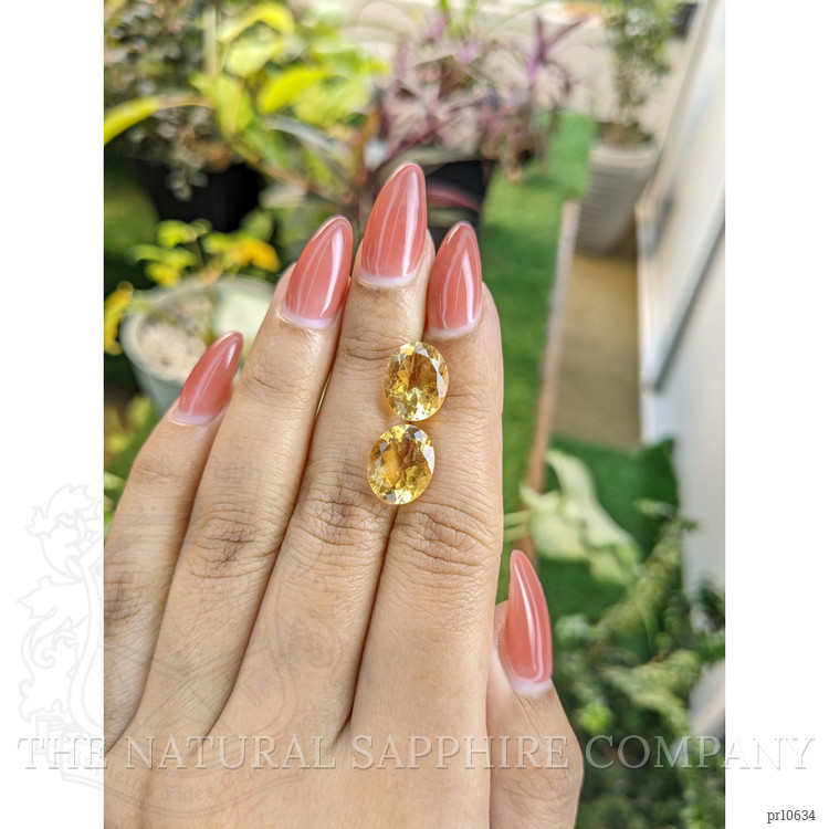 7.09 Ct.Tw. Citrine Pair from Brazil