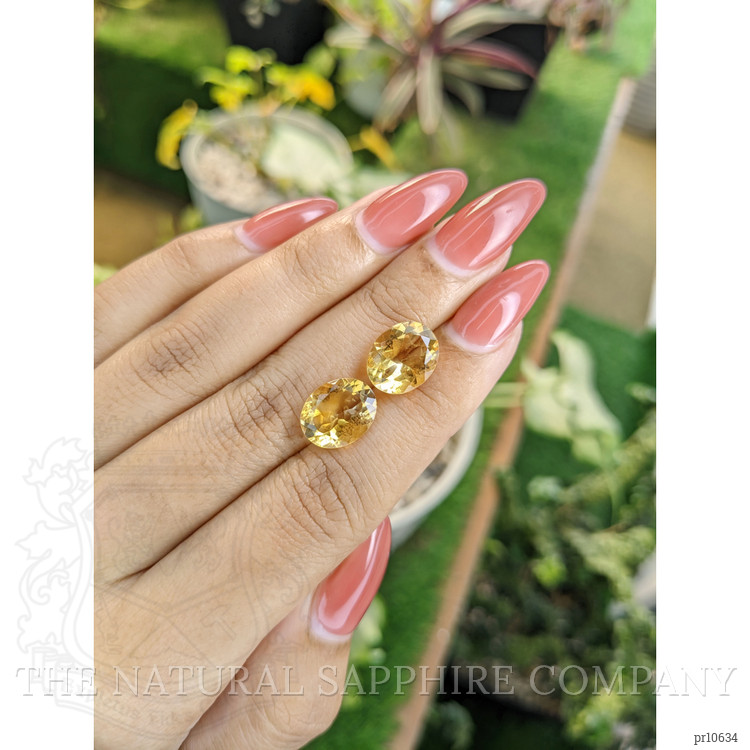7.09 Ct.Tw. Citrine Pair from Brazil