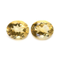8.49 Ct.Tw.Total Carat Weight Citrine Pair from Brazil Video