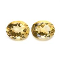 8.49 Ct.Tw.Total Carat Weight Citrine Pair from Brazil Video