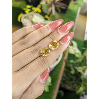 8.49 Ct.Tw.Total Carat Weight Citrine Pair from Brazil Life Style