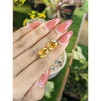 7.57 Ct.Tw.Total Carat Weight Citrine Pair from Brazil Life Style