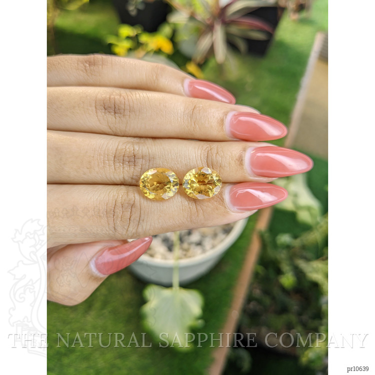 7.57 Ct.Tw. Citrine Pair from Brazil