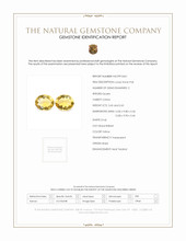 7.10 Ct.Tw.Total Carat Weight Citrine Pair from Brazil Scan Report