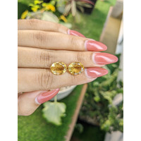 7.10 Ct.Tw.Total Carat Weight Citrine Pair from Brazil Life Style