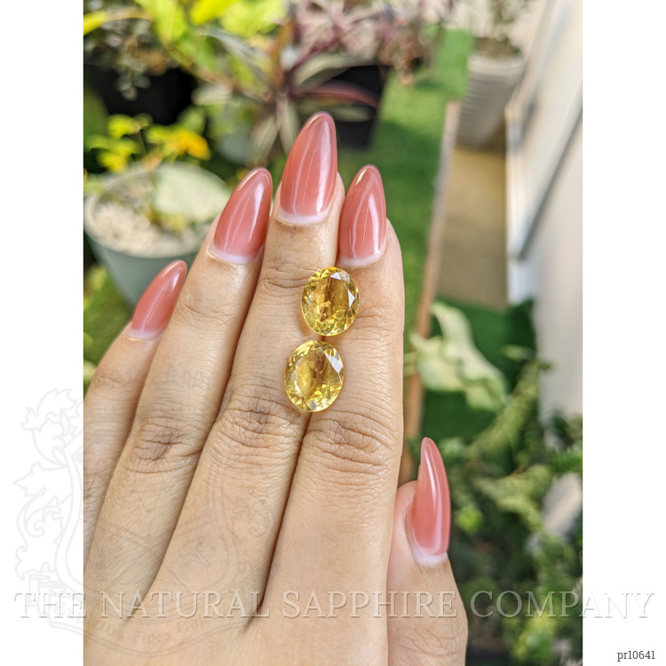 7.10 Ct.Tw. Citrine Pair from Brazil