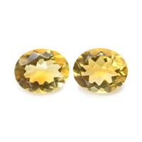 7.20 Ct.Tw. Oval Citrine Pair