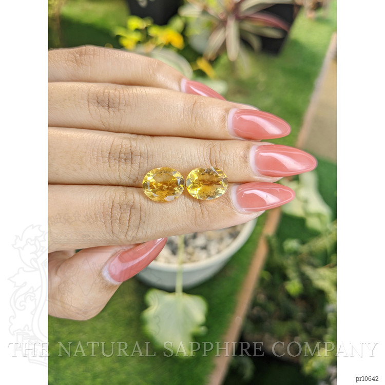7.20 Ct.Tw. Citrine Pair from Brazil