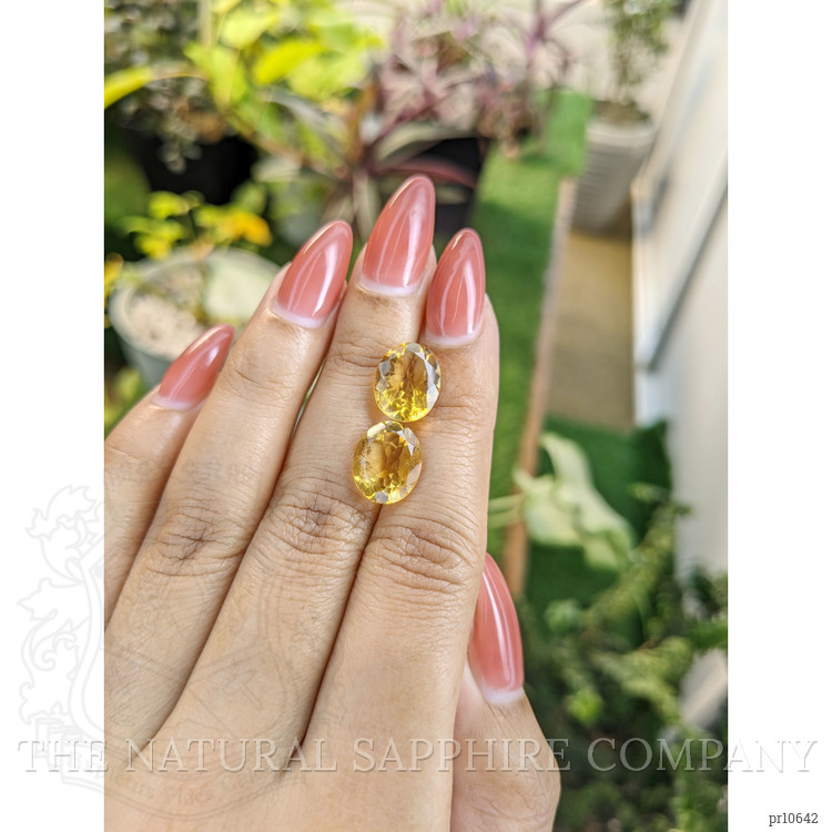 7.20 Ct.Tw. Citrine Pair from Brazil