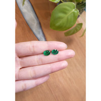 3.56 Ct.Tw.Total Carat Weight Emerald Pair from Zambia Life Style