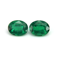 3.25 Ct.Tw.Total Carat Weight Emerald Pair from Zambia Video