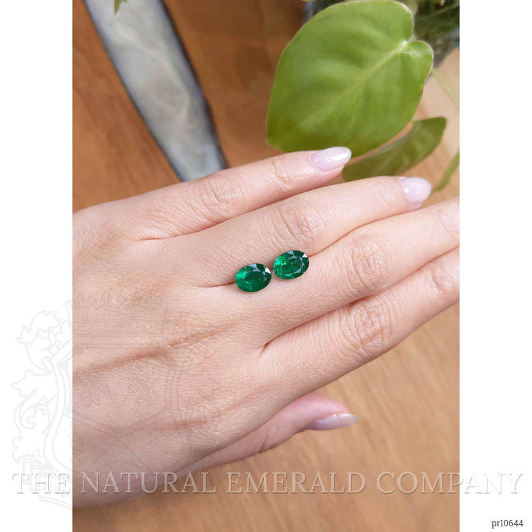 3.25 Ct.Tw. Emerald Pair from Zambia