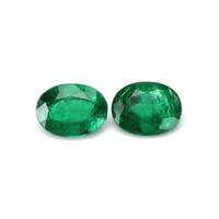 3.51 Ct.Tw.Total Carat Weight Emerald Pair from Zambia Video