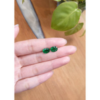 3.51 Ct.Tw.Total Carat Weight Emerald Pair from Zambia Life Style