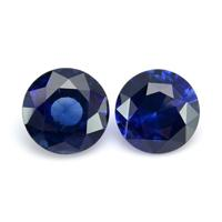 2.07&nbsp;Ct.Tw.Total Carat Weight Blue Sapphire Pair from Ceylon (Sri Lanka) Video