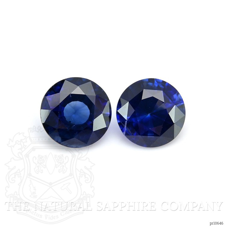 2.07 Ct.Tw. Blue Sapphire Pair from Ceylon (Sri Lanka)