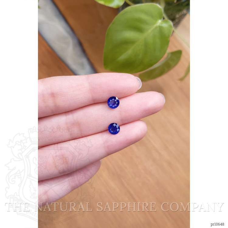 2.10 Ct.Tw. Blue Sapphire Pair from Ceylon (Sri Lanka)