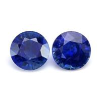 2.13&nbsp;Ct.Tw.Total Carat Weight Blue Sapphire Pair from Ceylon (Sri Lanka) Video