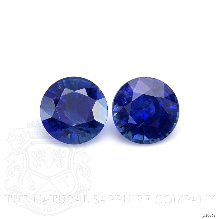 2.13 Ct.Tw. Blue Sapphire Pair from Ceylon (Sri Lanka)