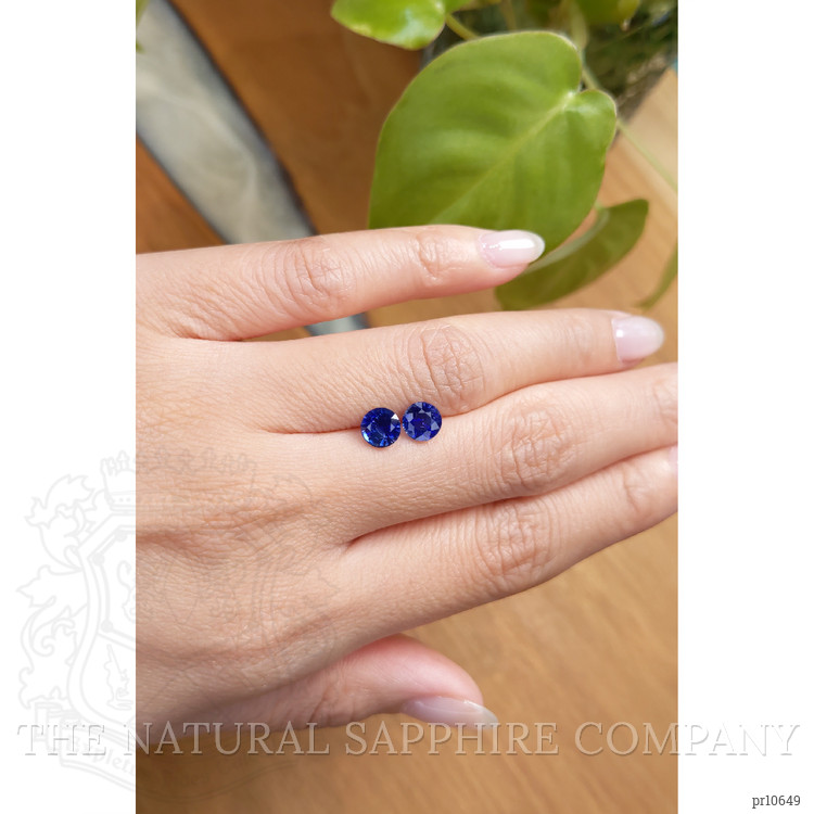 2.13 Ct.Tw. Blue Sapphire Pair from Ceylon (Sri Lanka)