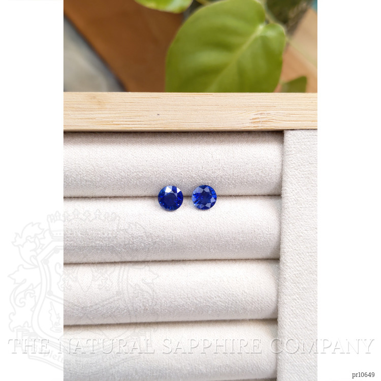 2.13 Ct.Tw. Blue Sapphire Pair from Ceylon (Sri Lanka)