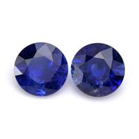 2.13&nbsp;Ct.Tw.Total Carat Weight Blue Sapphire Pair from Ceylon (Sri Lanka) Video