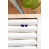 2.13&nbsp;Ct.Tw.Total Carat Weight Blue Sapphire Pair from Ceylon (Sri Lanka) Life Style