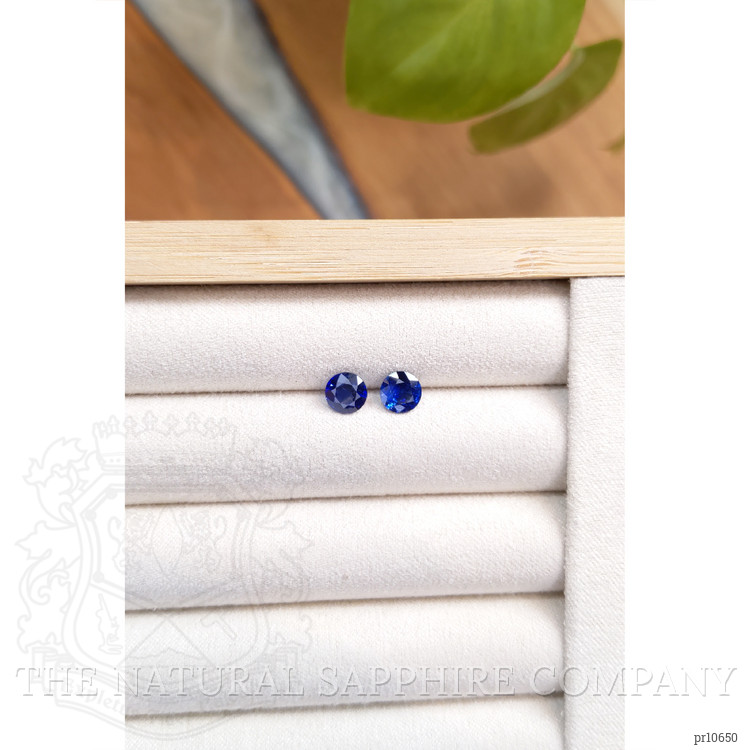 2.13 Ct.Tw. Blue Sapphire Pair from Ceylon (Sri Lanka)