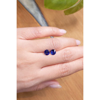 2.13&nbsp;Ct.Tw.Total Carat Weight Blue Sapphire Pair from Ceylon (Sri Lanka) Life Style