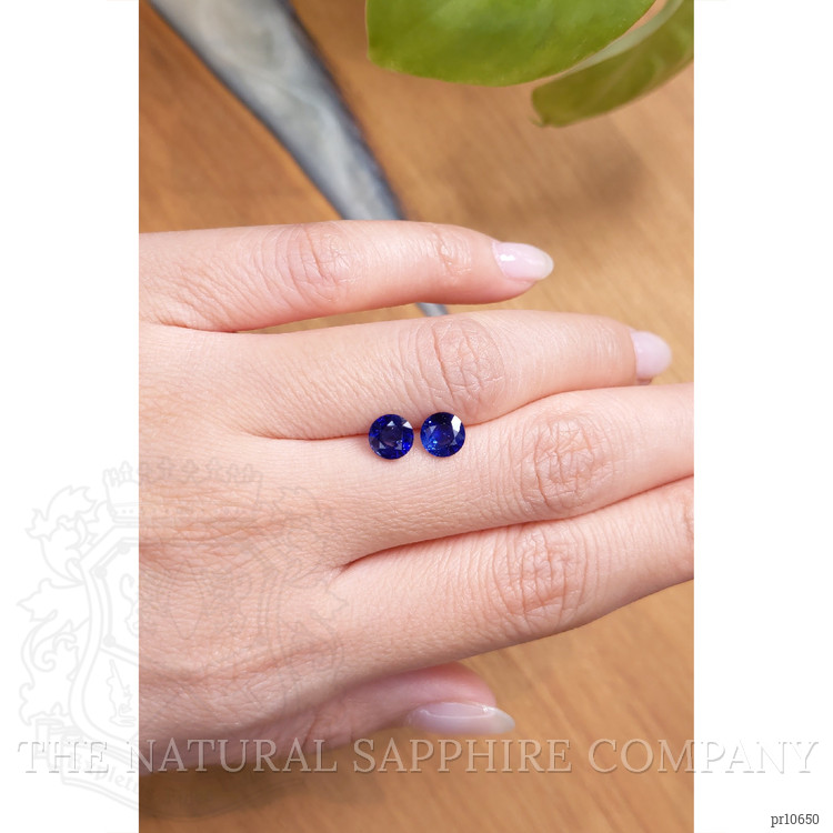 2.13 Ct.Tw. Blue Sapphire Pair from Ceylon (Sri Lanka)