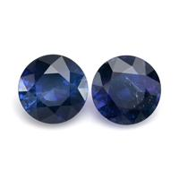 2.15&nbsp;Ct.Tw.Total Carat Weight Blue Sapphire Pair from Ceylon (Sri Lanka) Video