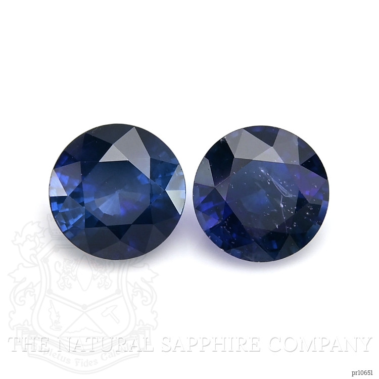 2.15 Ct.Tw. Blue Sapphire Pair from Ceylon (Sri Lanka)