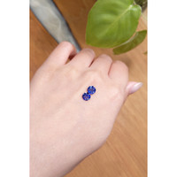 1.69&nbsp;Ct.Tw.Total Carat Weight Blue Sapphire Pair from Ceylon (Sri Lanka) Life Style