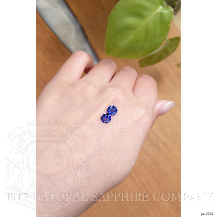 1.69 Ct.Tw. Blue Sapphire Pair from Ceylon (Sri Lanka)