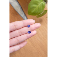 1.69&nbsp;Ct.Tw.Total Carat Weight Blue Sapphire Pair from Ceylon (Sri Lanka) Life Style