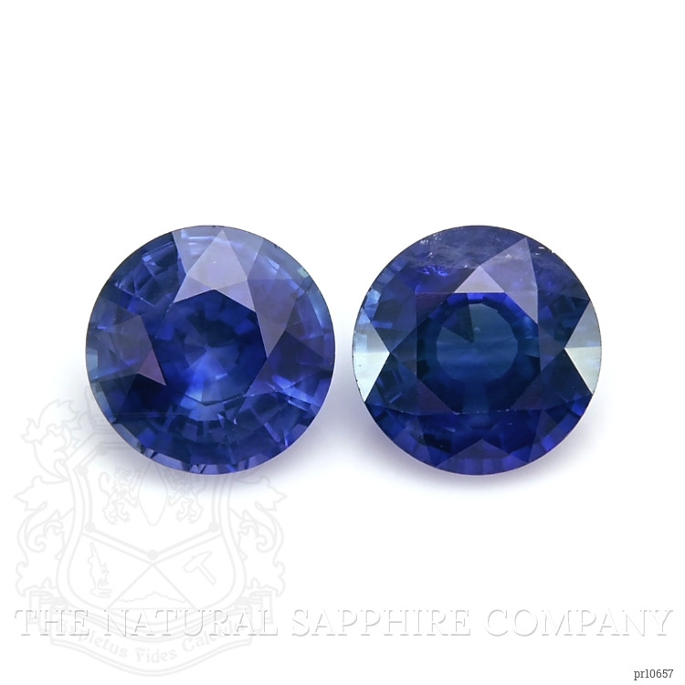 2.07 Ct.Tw. Blue Sapphire Pair from Ceylon (Sri Lanka)