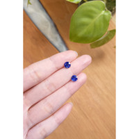 2.07&nbsp;Ct.Tw.Total Carat Weight Blue Sapphire Pair from Ceylon (Sri Lanka) Life Style