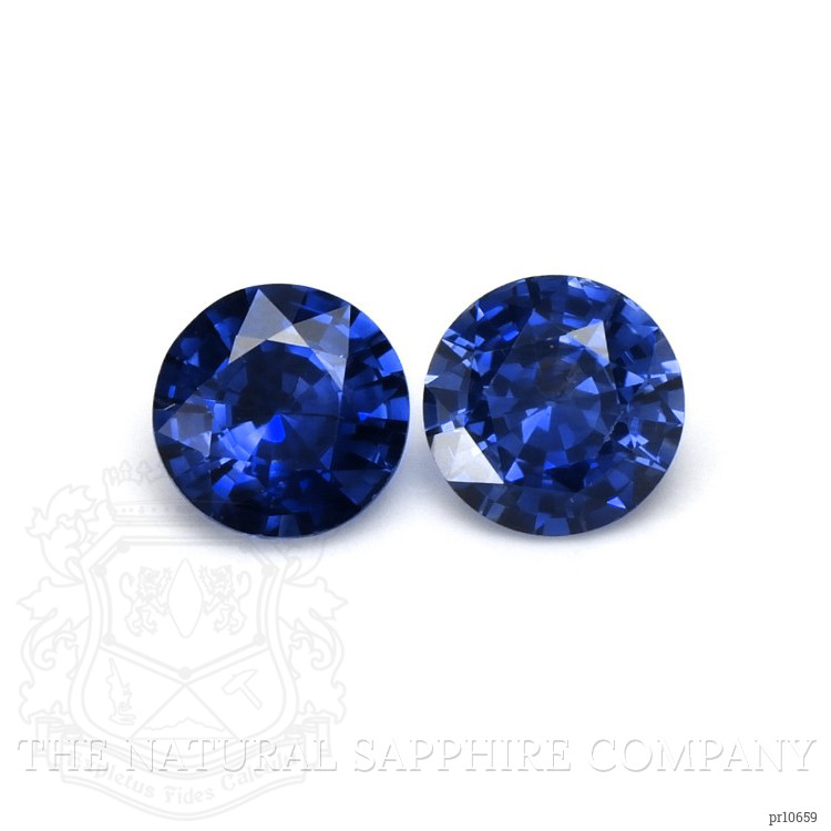 2.27 Ct.Tw. Blue Sapphire Pair from Ceylon (Sri Lanka)