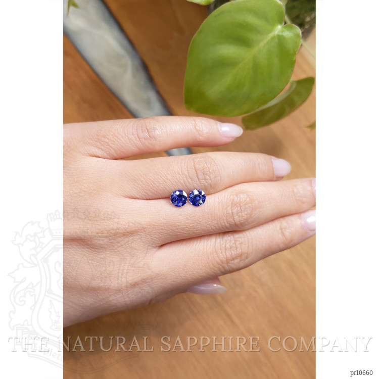1.95 Ct.Tw. Blue Sapphire Pair from Ceylon (Sri Lanka)