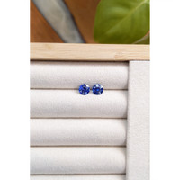 1.95&nbsp;Ct.Tw.Total Carat Weight Blue Sapphire Pair from Ceylon (Sri Lanka) Life Style