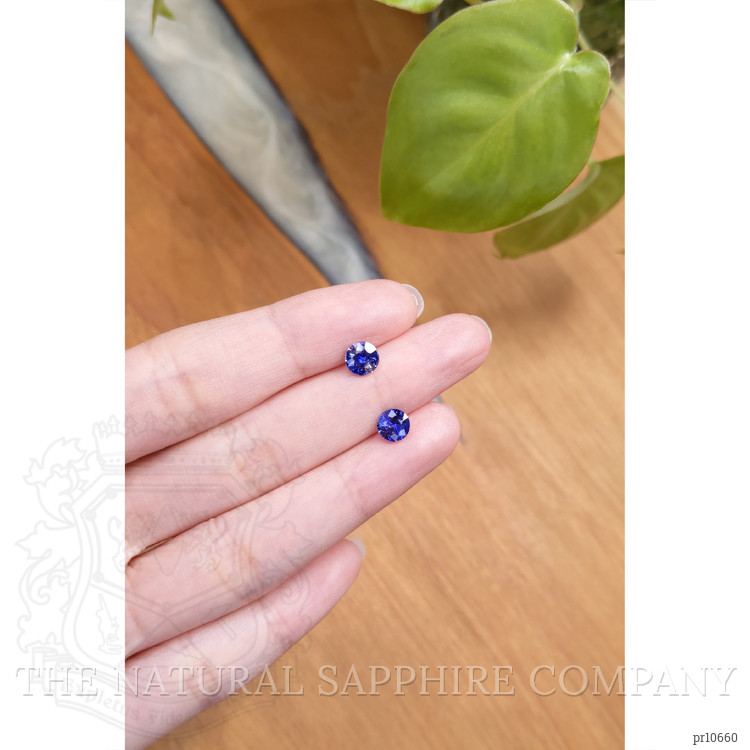1.95 Ct.Tw. Blue Sapphire Pair from Ceylon (Sri Lanka)