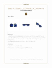 2.35&nbsp;Ct.Tw.Total Carat Weight Blue Sapphire Pair from Ceylon (Sri Lanka) Appraisal