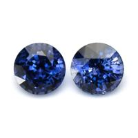 2.35&nbsp;Ct.Tw.Total Carat Weight Blue Sapphire Pair from Ceylon (Sri Lanka) Video