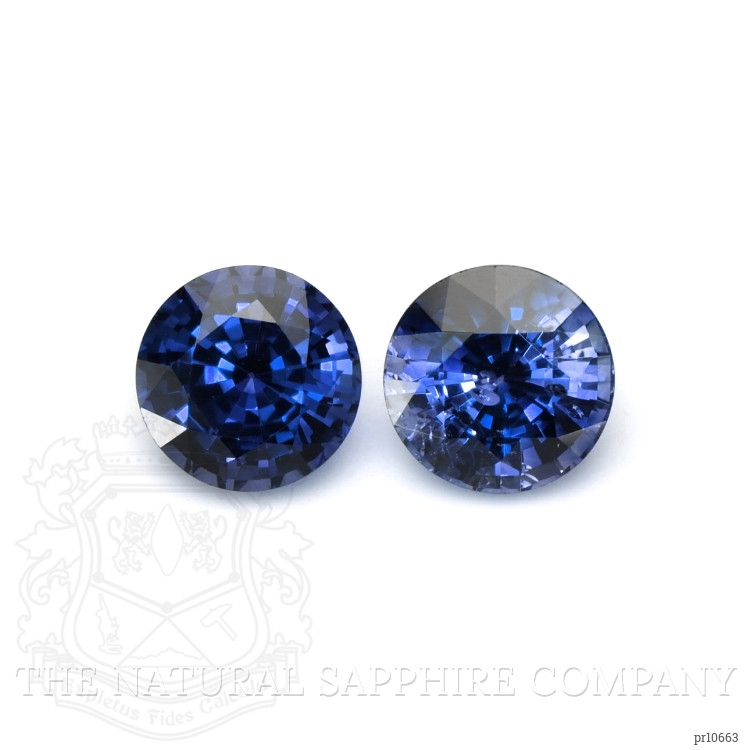 2.35 Ct.Tw. Blue Sapphire Pair from Ceylon (Sri Lanka)