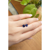 2.35&nbsp;Ct.Tw.Total Carat Weight Blue Sapphire Pair from Ceylon (Sri Lanka) Life Style