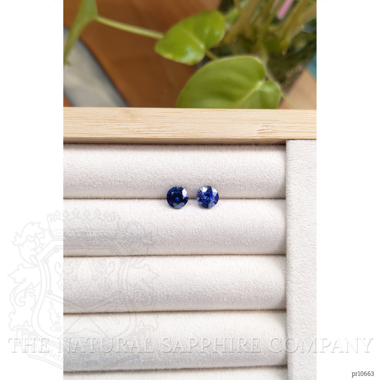 2.35 Ct.Tw. Blue Sapphire Pair from Ceylon (Sri Lanka)