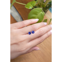 2.02&nbsp;Ct.Tw.Total Carat Weight Blue Sapphire Pair from Ceylon (Sri Lanka) Life Style