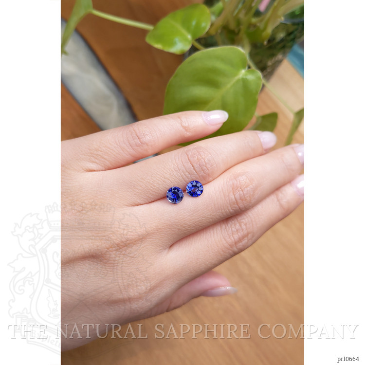 2.02 Ct.Tw. Blue Sapphire Pair from Ceylon (Sri Lanka)