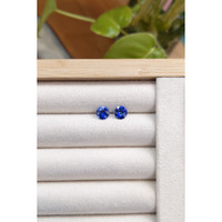 2.02&nbsp;Ct.Tw.Total Carat Weight Blue Sapphire Pair from Ceylon (Sri Lanka) Life Style